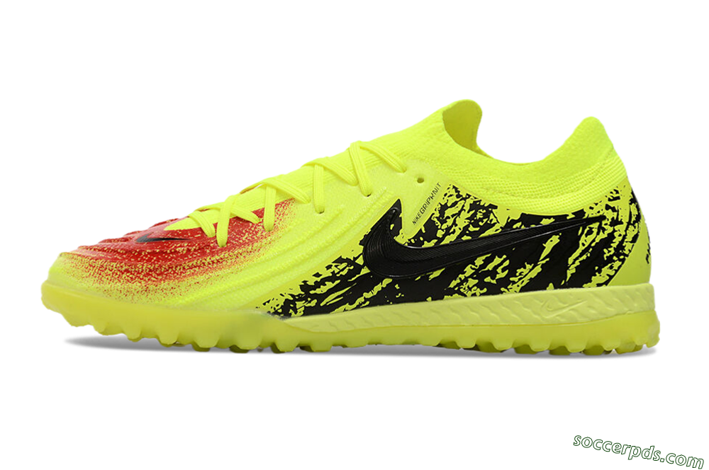 Nike Phantom GX 2 Elite TF Low-Tops Football Shoes - Yellow/Red/Black 2