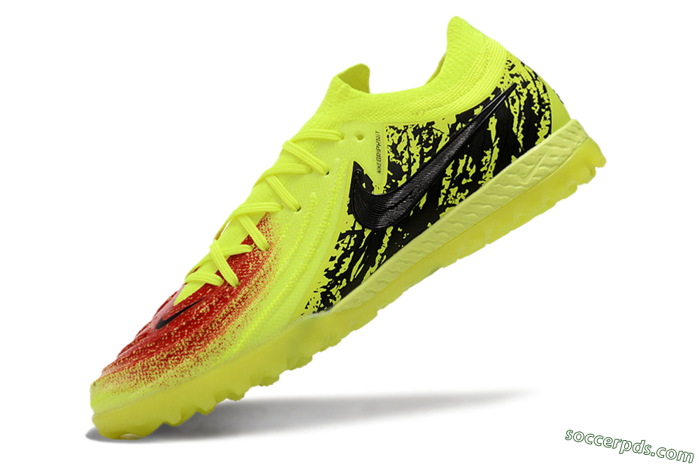 Nike Phantom GX 2 Elite TF Low-Tops Football Shoes - Yellow/Red/Black 4