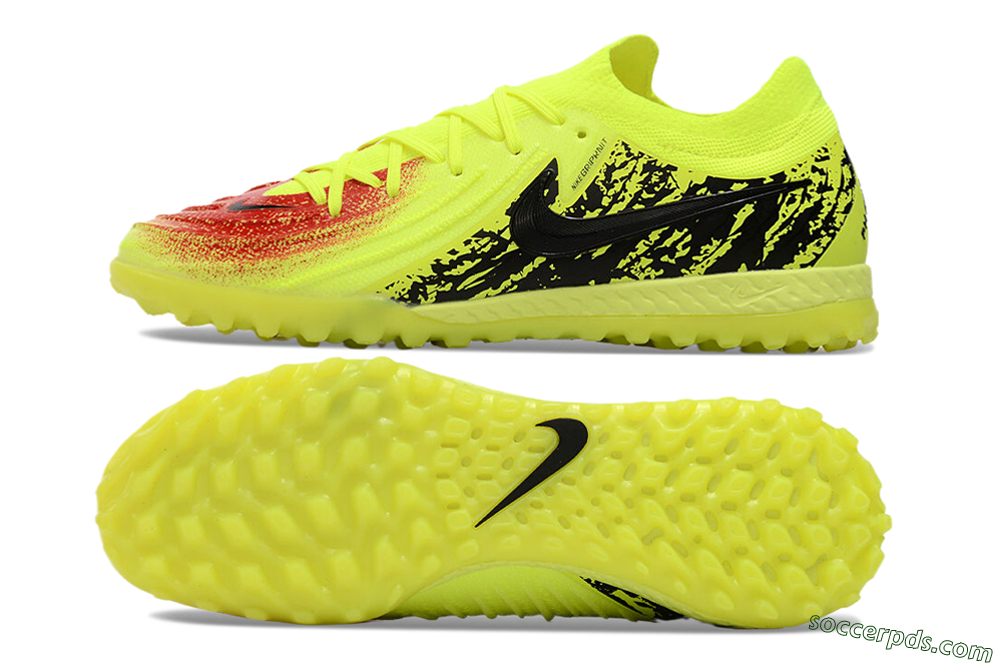 Nike Phantom GX 2 Elite TF Low-Tops Football Shoes - Yellow/Red/Black 0