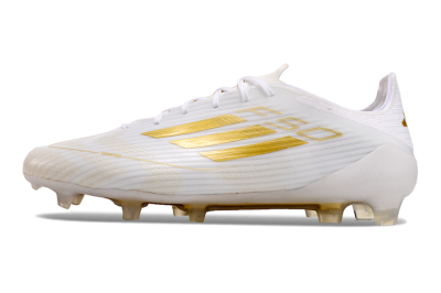 Adidas F50 Adizero FG Low-Tops Football Boots - White/Gold