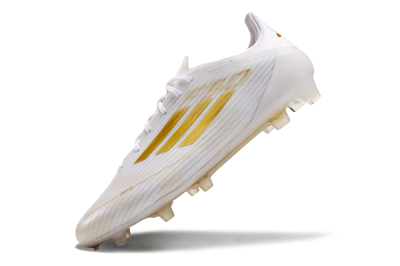 Adidas F50 Adizero FG Low-Tops Football Boots - White/Gold