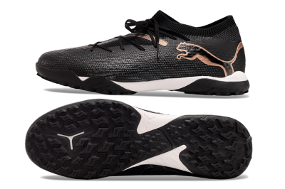 Puma Future Ultimate TF Low-Tops Football Shoes - Black/Gold/White