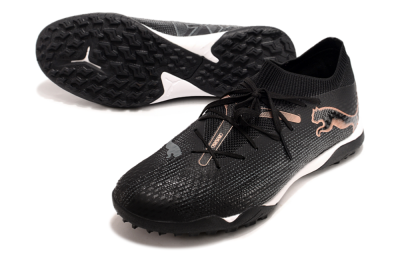 Puma Future Ultimate TF Low-Tops Football Shoes - Black/Gold/White