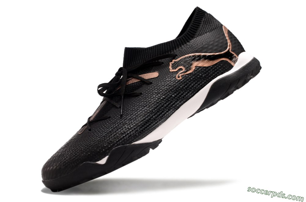 Puma Future Ultimate TF Low-Tops Football Shoes - Black/Gold/White 5