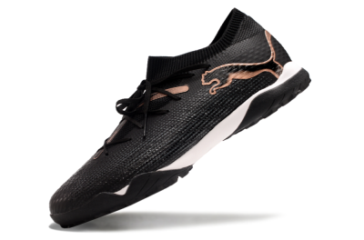 Puma Future Ultimate TF Low-Tops Football Shoes - Black/Gold/White