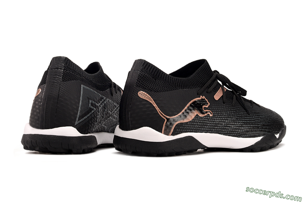 Puma Future Ultimate TF Low-Tops Football Shoes - Black/Gold/White 6