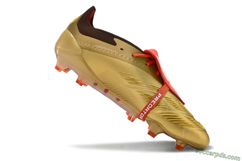 Adidas Predator Elite Foldover Tongue FG Low-Tops Football Boots - Gold/White/Red 4