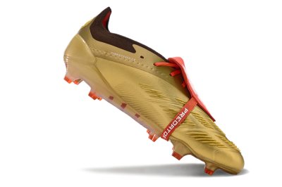 Adidas Predator Elite Foldover Tongue FG Low-Tops Football Boots - Gold/White/Red
