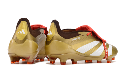 Adidas Predator Elite Foldover Tongue FG Low-Tops Football Boots - Gold/White/Red