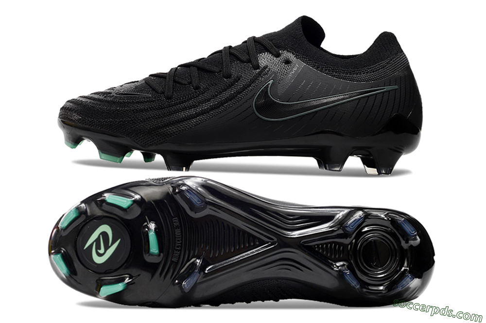 Nike Phantom Luna Elite NU FG Low-Tops Football Boots - Black/Blue 0