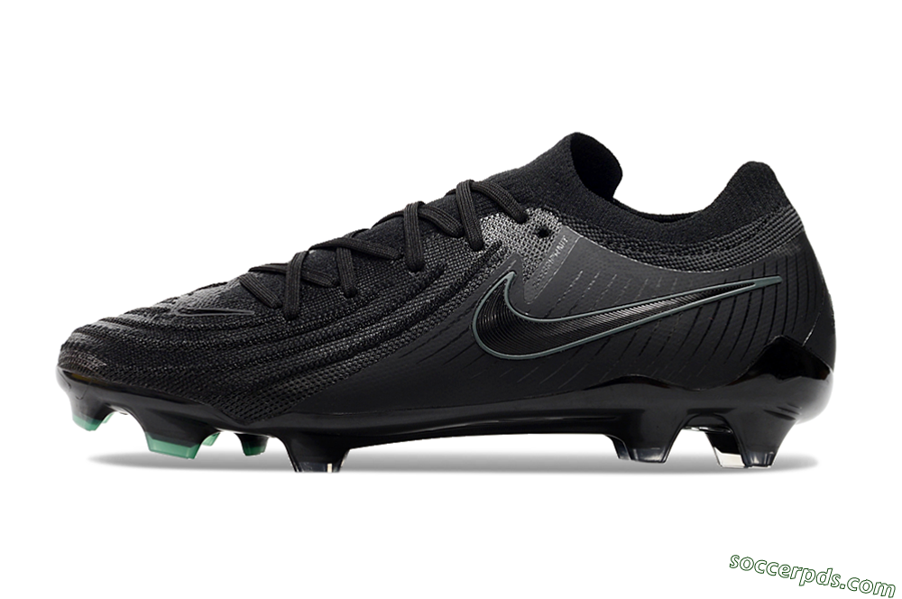 Nike Phantom Luna Elite NU FG Low-Tops Football Boots - Black/Blue 2