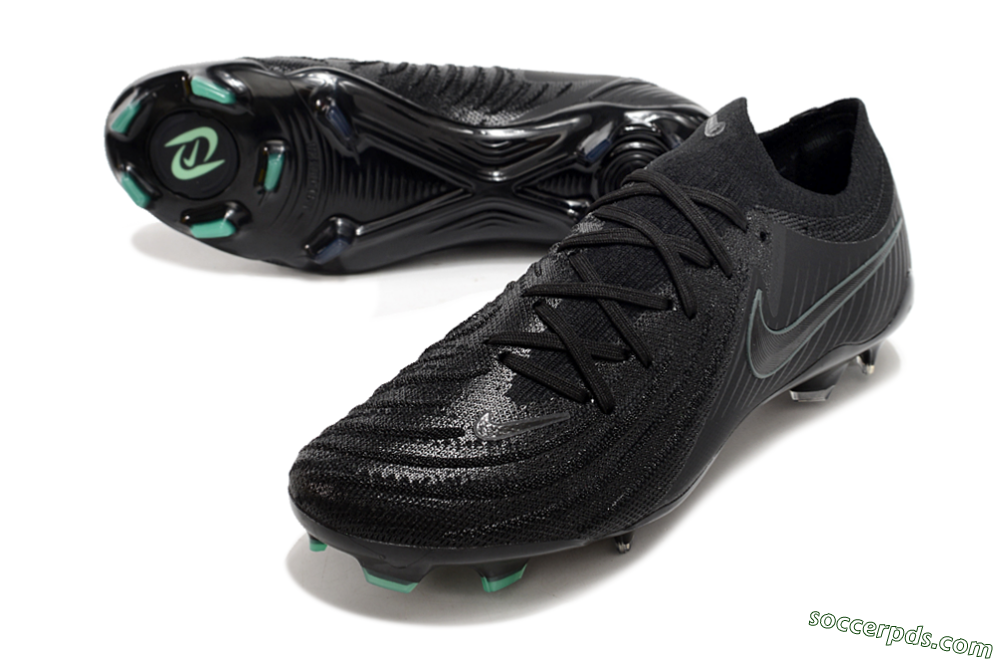 Nike Phantom Luna Elite NU FG Low-Tops Football Boots - Black/Blue 3