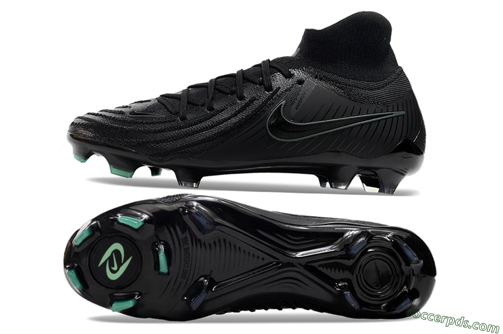 Nike Phantom Luna Elite NU FG High-Tops Football Boots - Black/Blue 6