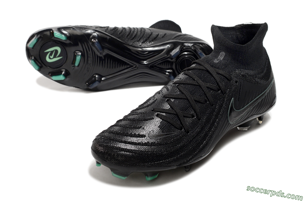 Nike Phantom Luna Elite NU FG High-Tops Football Boots - Black/Blue 2