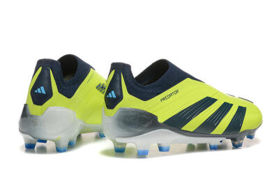 Adidas Predator 24 Elite Laceless FG Low-Tops Football Boots - Yellow/Black/Blue