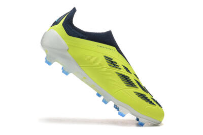 Adidas Predator 24 Elite Laceless FG Low-Tops Football Boots - Yellow/Black/Blue