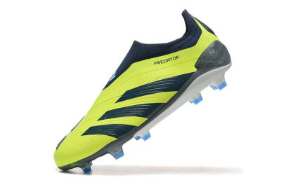 Adidas Predator 24 Elite Laceless FG Low-Tops Football Boots - Yellow/Black/Blue