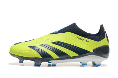 Adidas Predator 24 Elite Laceless FG Low-Tops Football Boots - Yellow/Black/Blue