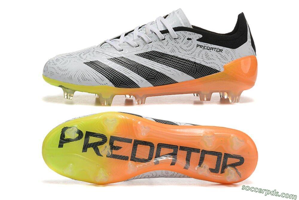 Adidas Predator Accuracy.1 FG Low-Tops Football Boots - White/Black/Orange 0