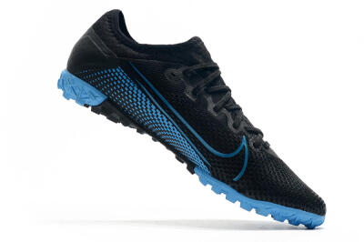 Nike Mercurial Vapor 13 Pro TF Low-Tops Football Shoes - Black/Blue
