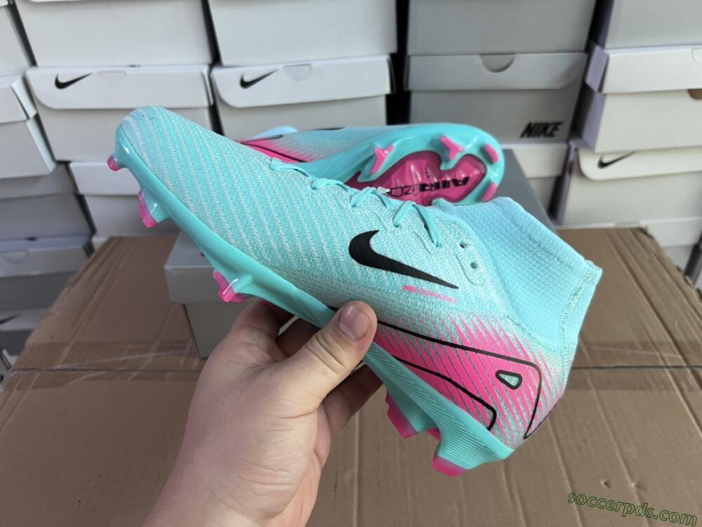 Nike Air Zoom Mercurial Superfly 10 Elite FG High-Tops Football Boots - Jade/Black/Pink