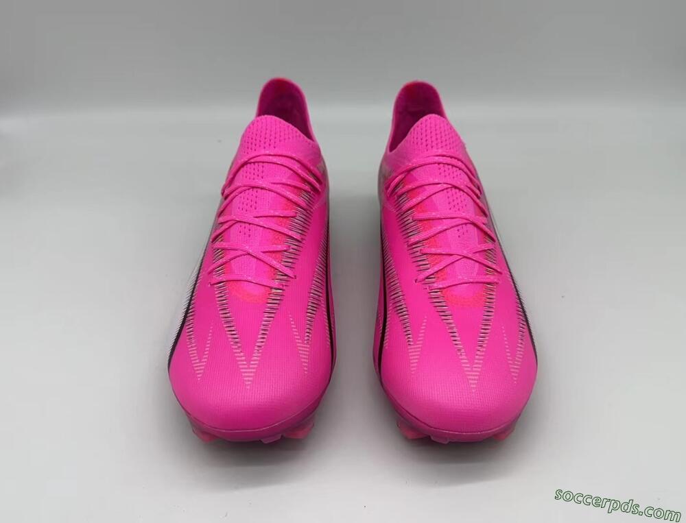 Puma Ultra Ultimate FG Low-Tops Football Boots - Pink/White/Black