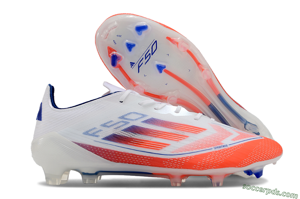 Adidas F50 Elite FG Low-Tops Football Boots - Red/Blue/White 1