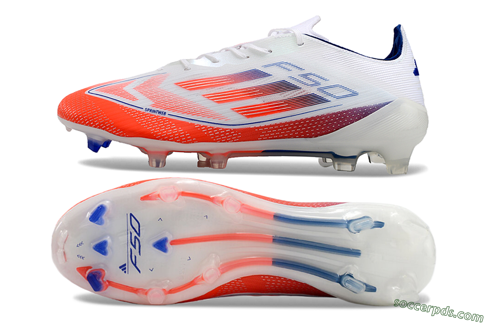 Adidas F50 Elite FG Low-Tops Football Boots - Red/Blue/White 0