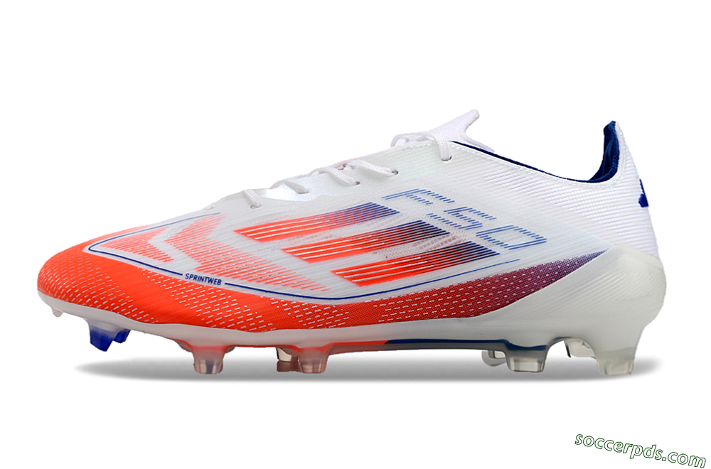Adidas F50 Elite FG Low-Tops Football Boots - Red/Blue/White 2