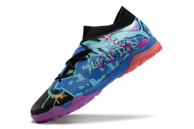 Puma Future Ultimate TF Low-Tops Football Shoes - Black/Pink/Blue