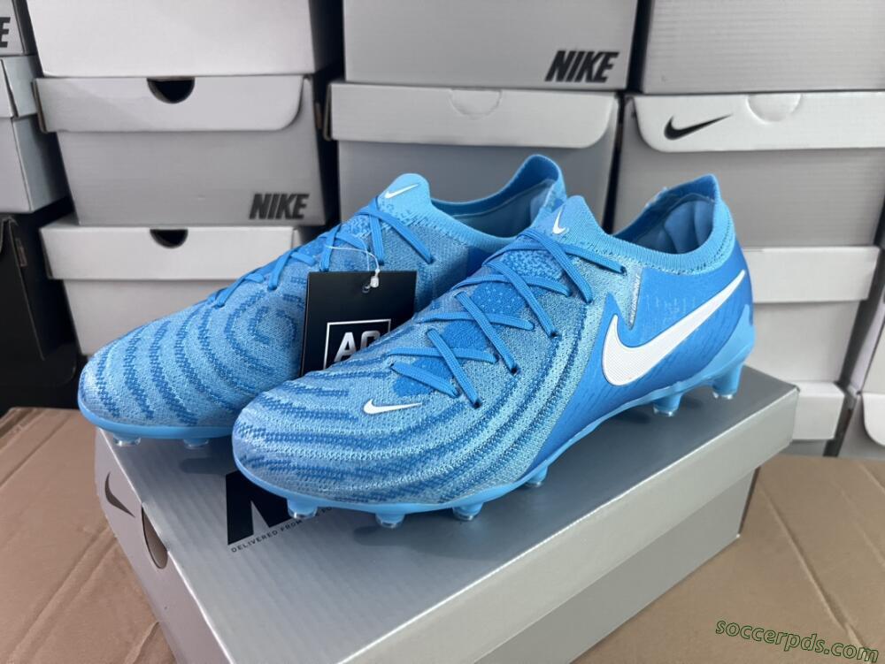 Nike Phantom GX 2 Elite AG Low-Tops Football Boots - Blue Fury/White