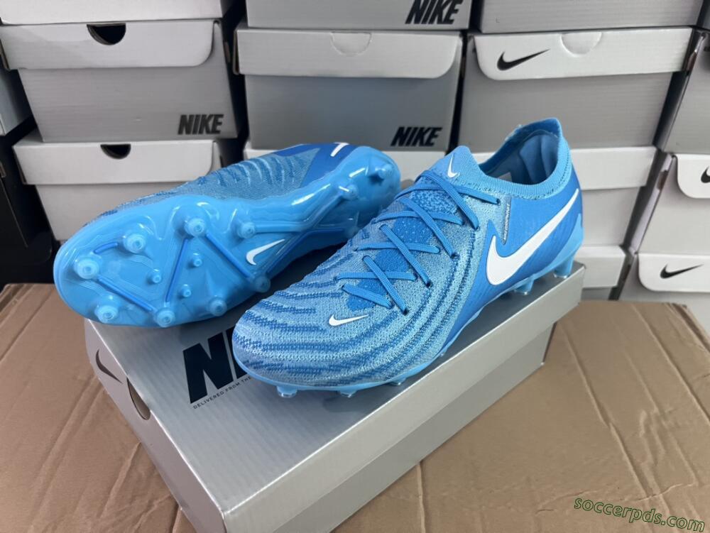 Nike Phantom GX 2 Elite AG Low-Tops Football Boots - Blue Fury/White