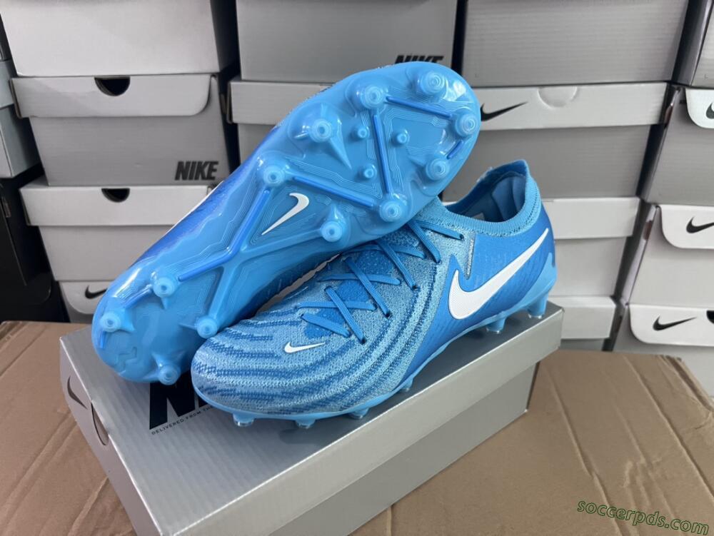 Nike Phantom GX 2 Elite AG Low-Tops Football Boots - Blue Fury/White