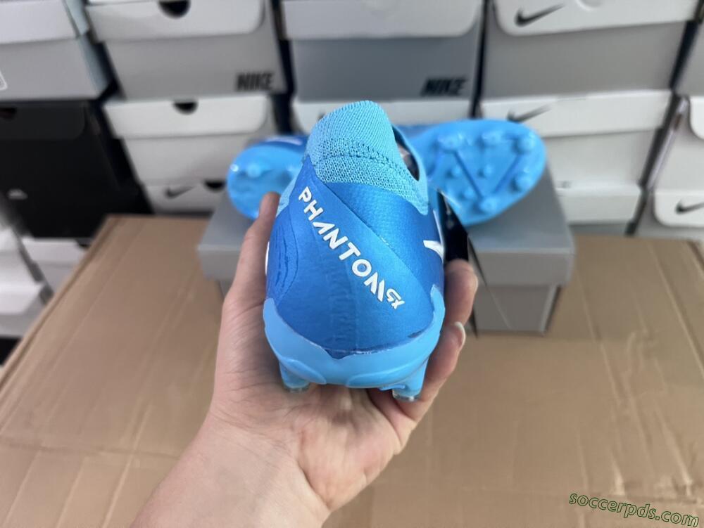 Nike Phantom GX 2 Elite AG Low-Tops Football Boots - Blue Fury/White