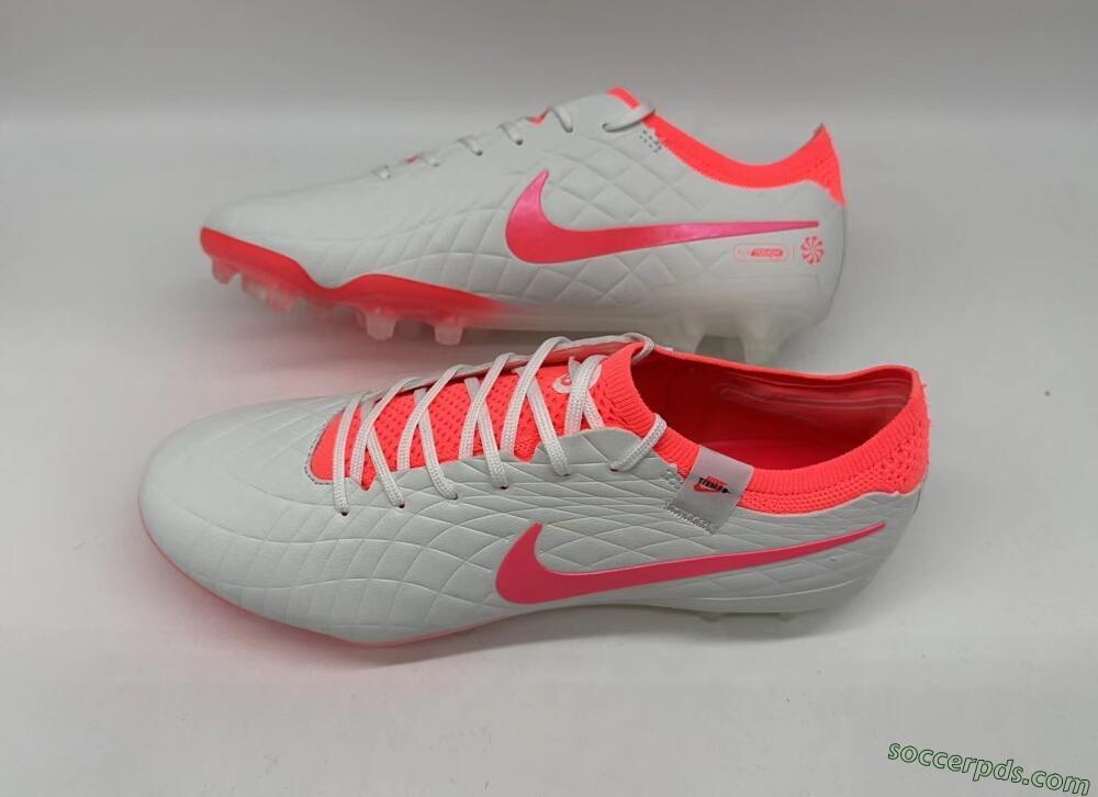 Nike Tiempo Legend 10 Elite FG Low-Tops Football Boots - White/Red