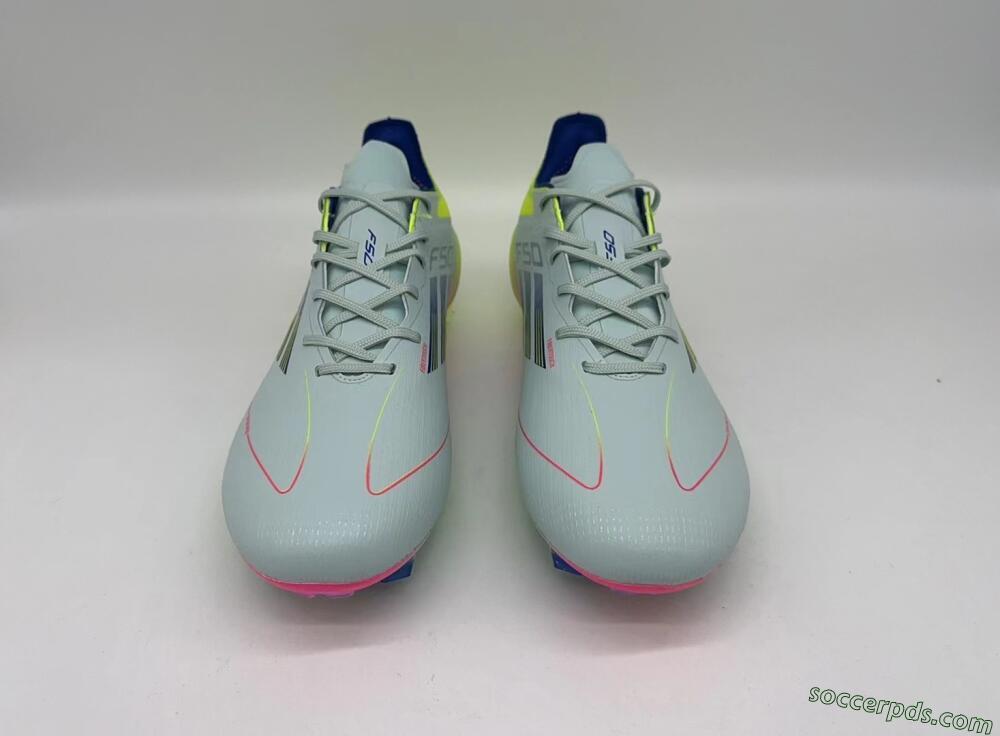 Adidas F50 Elite FG Low-Tops Football Boots - Blue/Pink/Yellow