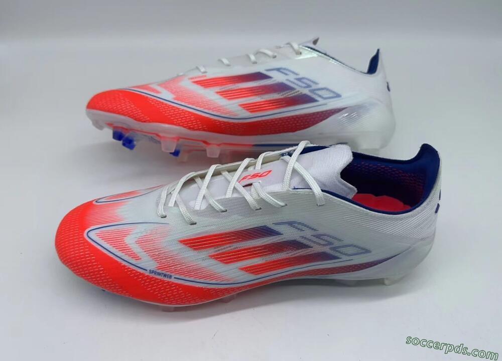 Adidas F50 Elite FG Low-Tops Football Boots - Red/Blue/White
