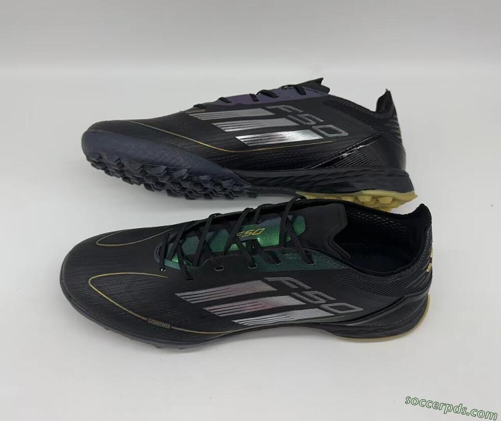 Adidas F50 Elite TF Low-Tops Football Shoes - Black/Yellow/White