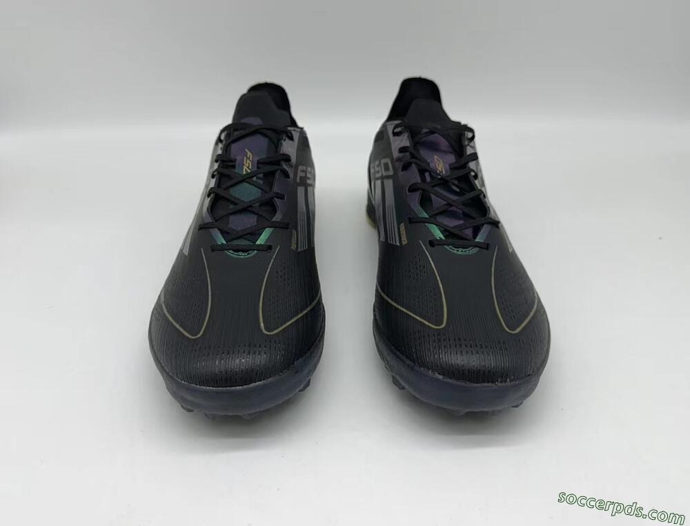 Adidas F50 Elite TF Low-Tops Football Shoes - Black/Yellow/White
