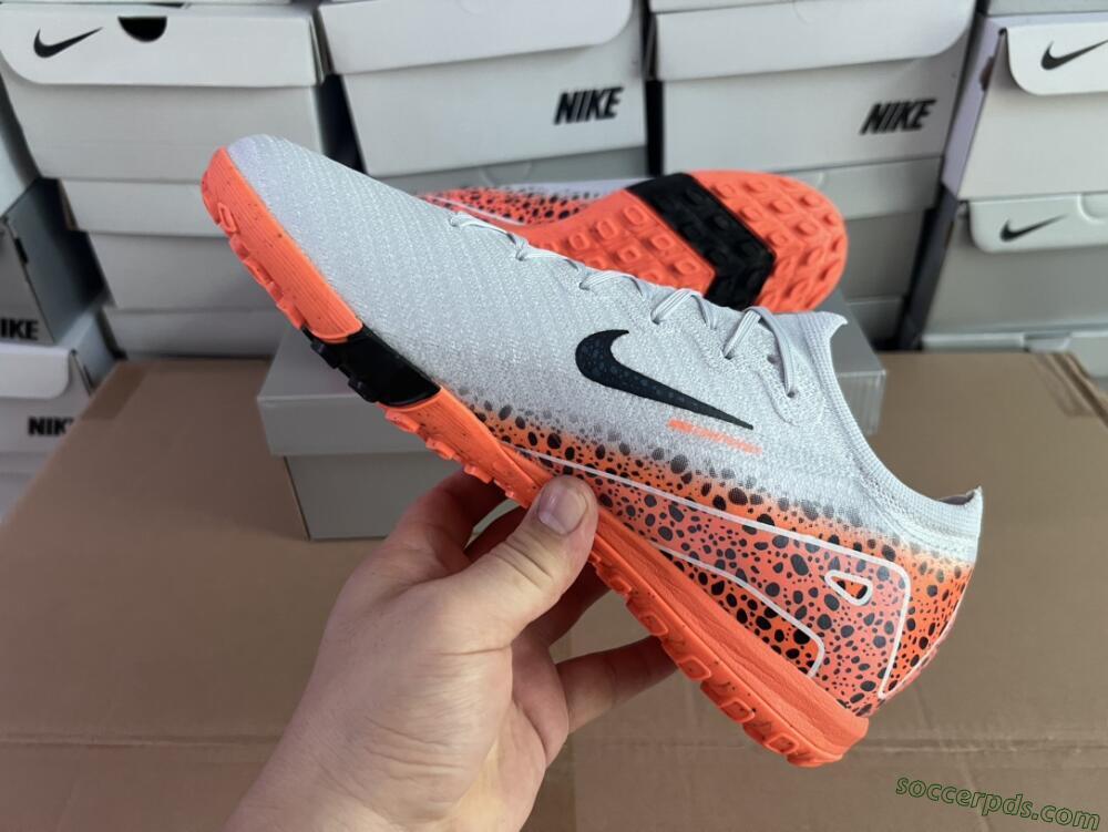 Nike Air Zoom Mercurial Vapor 15 Elite TF Low-Tops Football Shoes - Grey/Orange/Black