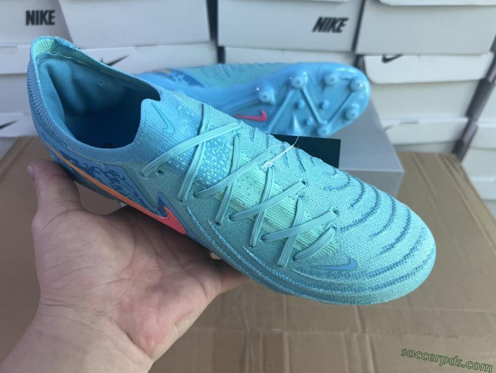 Nike Phantom Luna Elite AG Low-Tops Football Boots - Jade/Pink/Yellow