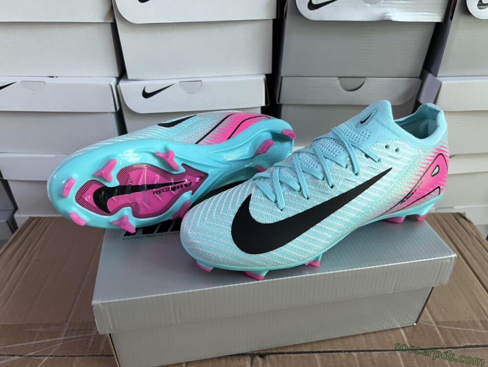Nike Air Zoom Mercurial Vapor 16 Elite FG Low-Tops Football Boots - Jade/Black/Pink