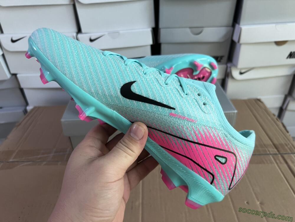 Nike Air Zoom Mercurial Vapor 16 Elite FG Low-Tops Football Boots - Jade/Black/Pink
