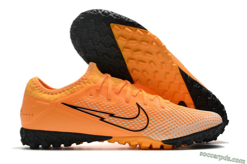 Nike Mercurial Vapor 13 Pro TF Low-Tops Football Shoes - Orange/Black 1