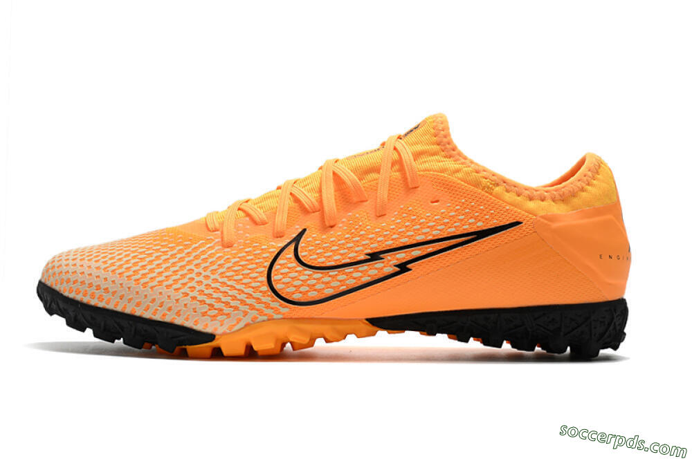 Nike Mercurial Vapor 13 Pro TF Low-Tops Football Shoes - Orange/Black 2