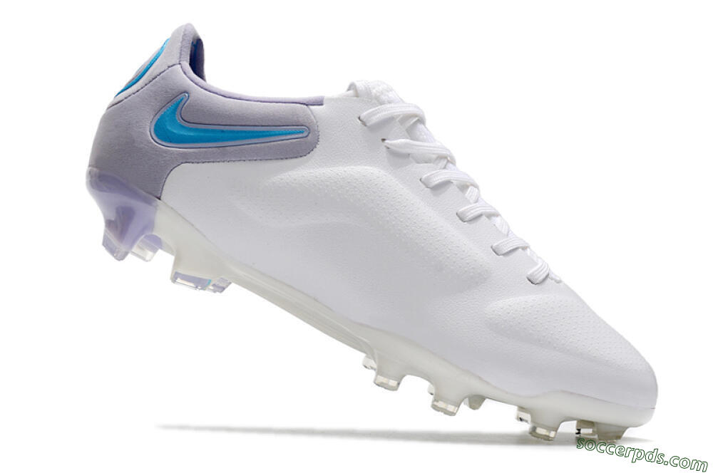Nike Tiempo Legend 9 Elite FG Low-Tops Football Boots - White/Jade/Black/Grey 4