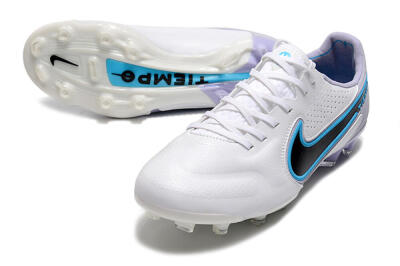 Nike Tiempo Legend 9 Elite FG Low-Tops Football Boots - White/Jade/Black/Grey
