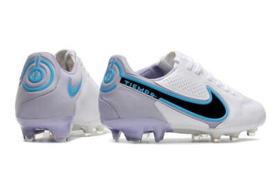 Nike Tiempo Legend 9 Elite FG Low-Tops Football Boots - White/Jade/Black/Grey
