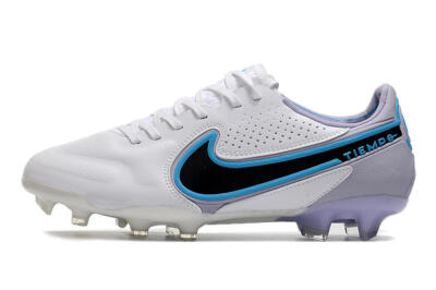 Nike Tiempo Legend 9 Elite FG Low-Tops Football Boots - White/Jade/Black/Grey
