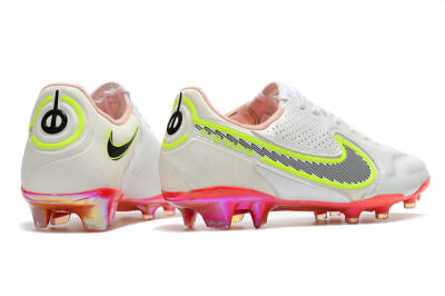 Nike Tiempo Legend 9 Elite FG Low-Tops Football Boots - White/Yellow/Black/Gold